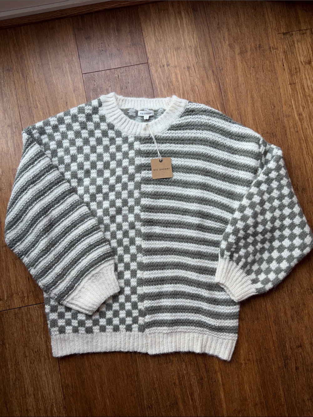 Blu Pepper Knit Sweater NWT